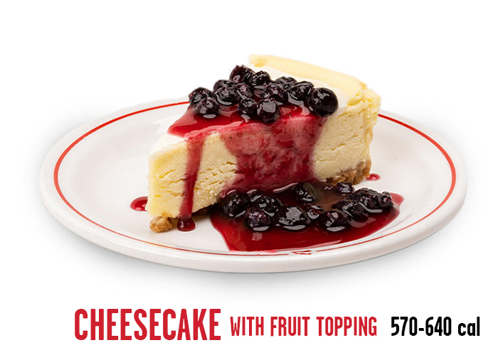 Frisch's Big Boy Cheesecake With Fruit Topping