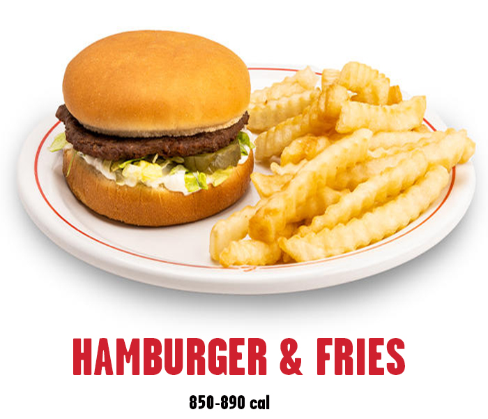 Frisch's Kids Hamburger and Fries